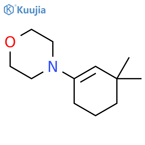 Morpholine, 4-(3,3-dimethyl-1-cyclohexen-1-yl)- structure