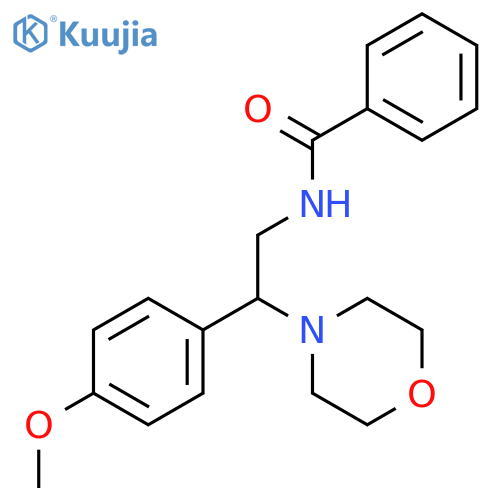 Benzamide, N-[2-(4-methoxyphenyl)-2-(4-morpholinyl)ethyl]- structure