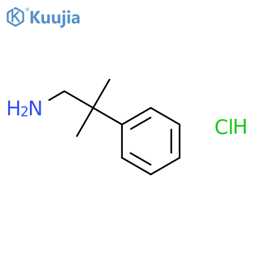 2-methyl-2-phenylpropan-1-amine hydrochloride structure