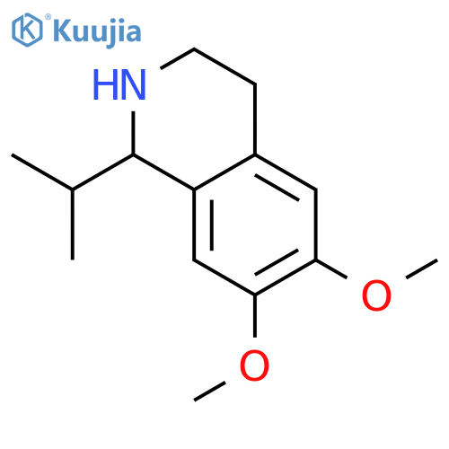 1-Isopropyl-6,7-dimethoxy-1,2,3,4-tetrahydroisoquinoline structure