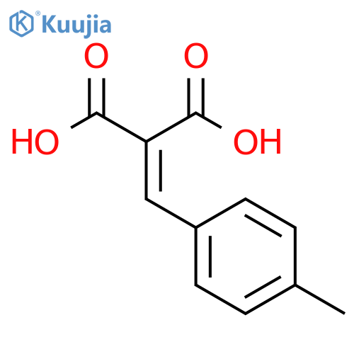 Propanedioic acid, [(4-methylphenyl)methylene]- structure