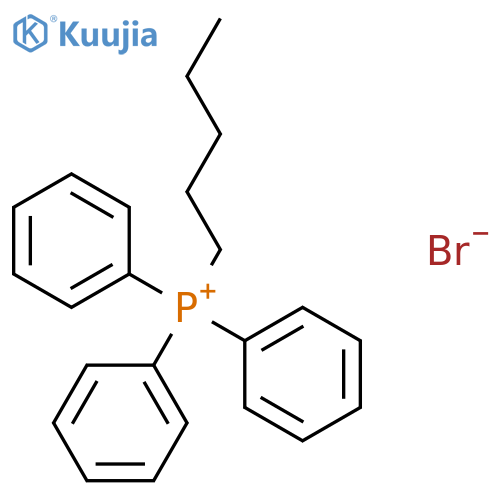 Bromo(pentyl)triphenylphosphorane structure