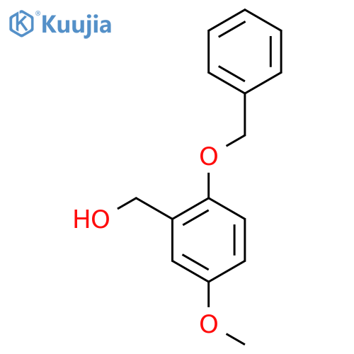 (2-Benzyloxy-5-methoxy-phenyl)-methanol structure