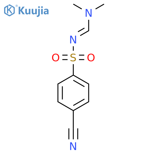 N'-[(4-Cyanobenzene)sulfonyl]-N,N-dimethylmethanimidamide structure