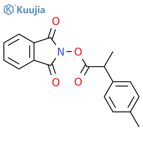 1,3-dioxo-2,3-dihydro-1H-isoindol-2-yl 2-(4-methylphenyl)propanoate structure