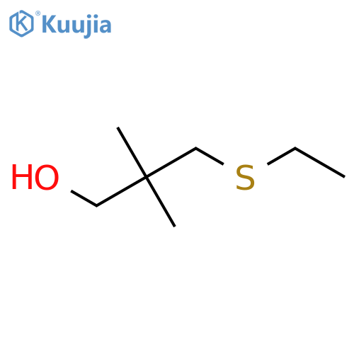 3-(ethylsulfanyl)-2,2-dimethylpropan-1-ol structure