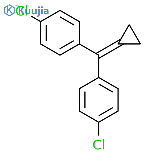 Benzene, 1,1'-(cyclopropylidenemethylene)bis[4-chloro- structure