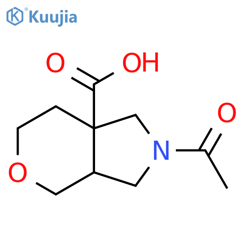 2-Acetyl-octahydropyrano[3,4-c]pyrrole-7a-carboxylic acid structure