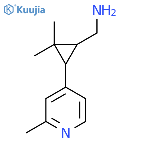 2,2-dimethyl-3-(2-methylpyridin-4-yl)cyclopropylmethanamine structure