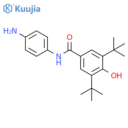 Benzamide, N-(4-aminophenyl)-3,5-bis(1,1-dimethylethyl)-4-hydroxy- structure