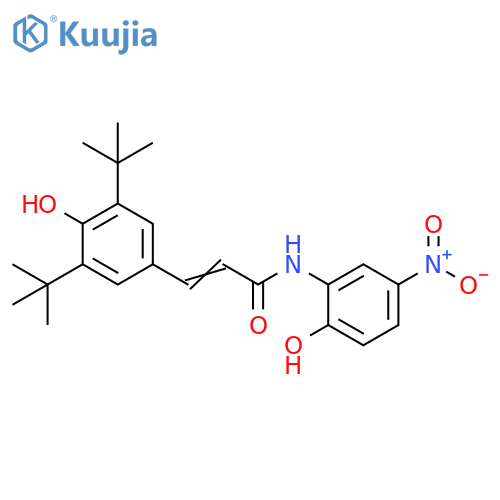 2-Propenamide,3-[3,5-bis(1,1-dimethylethyl)-4-hydroxyphenyl]-N-(2-hydroxy-5-nitrophenyl)- structure