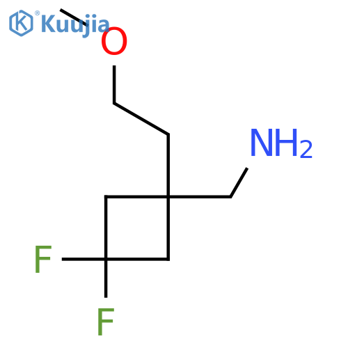 3,3-difluoro-1-(2-methoxyethyl)cyclobutylmethanamine structure