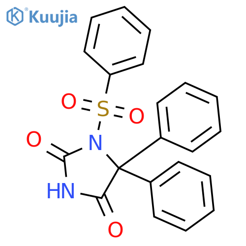 2,4-Imidazolidinedione,5,5-diphenyl-1-(phenylsulfonyl)- structure