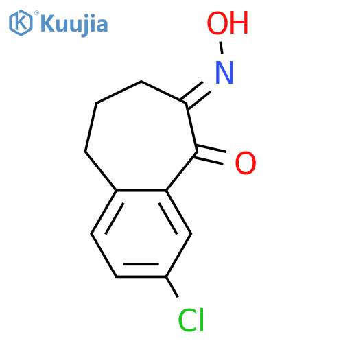 5H-Benzocycloheptene-5,6(7H)-dione, 3-chloro-8,9-dihydro-, 6-oxime structure