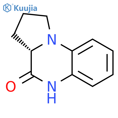 Pyrrolo[1,2-a]quinoxalin-4(5H)-one,1,2,3,3a-tetrahydro-, (3aS)- structure