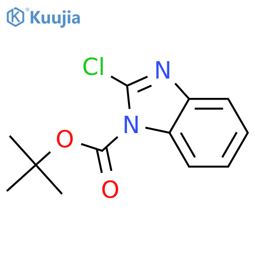 Tert-Butyl 2-chloro-1H-benzo[d]imidazole-1-carboxylate structure