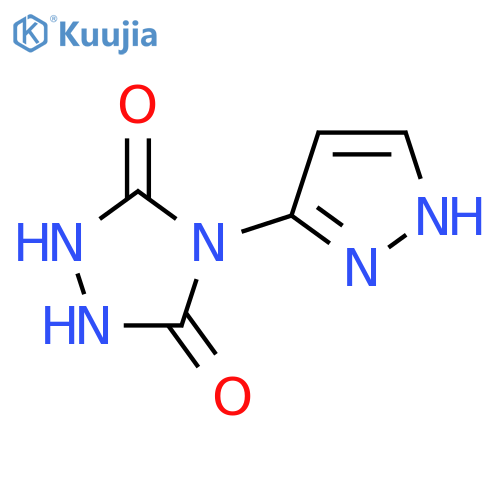 4-(1H-Pyrazol-3-yl)-1,2,4-triazolidine-3,5-dione structure