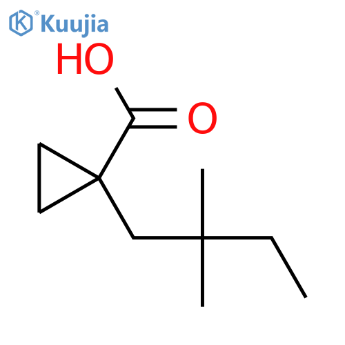 1-(2,2-Dimethylbutyl)cyclopropane-1-carboxylic acid structure