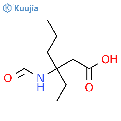 3-ethyl-3-formamidohexanoic acid structure