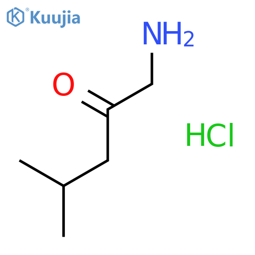1-amino-4-methylpentan-2-one hydrochloride structure