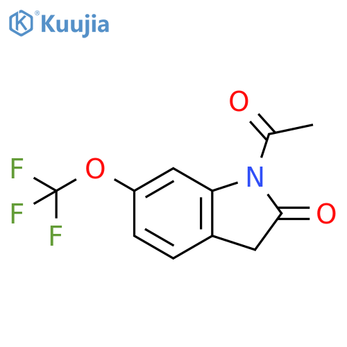 1-Acetyl-6-(trifluoromethoxy)indolin-2-one structure
