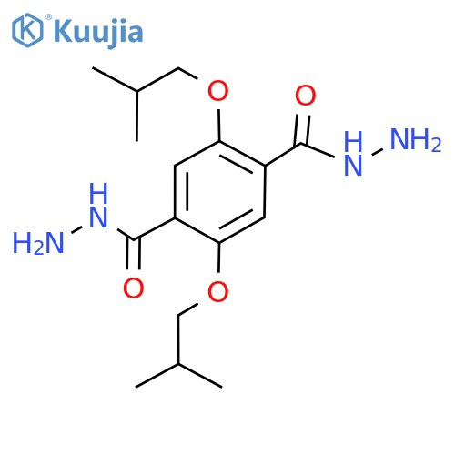 1,4-Benzenedicarboxylic acid, 2,5-bis(2-methylpropoxy)-, 1,4-dihydrazide structure