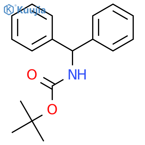 Carbamic acid, (diphenylmethyl)-, 1,1-dimethylethyl ester structure