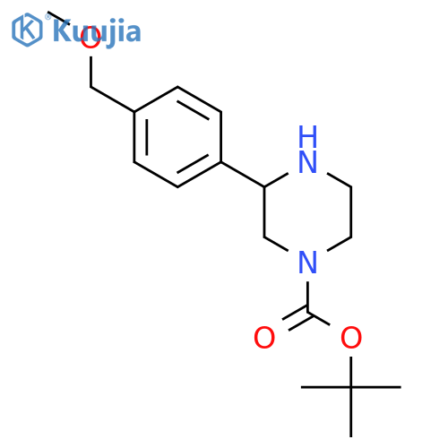 tert-butyl 3-4-(methoxymethyl)phenylpiperazine-1-carboxylate structure