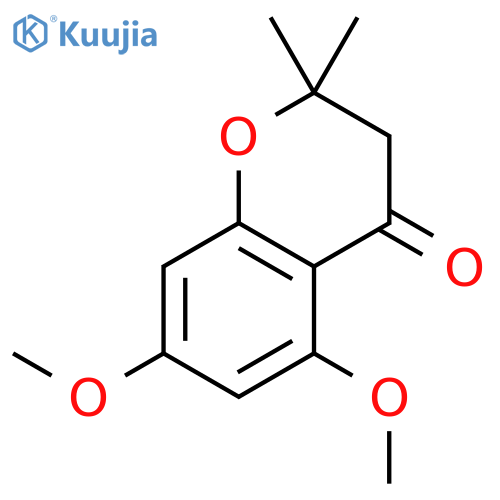 5,7-dimethoxy-2,2-dimethyl-3,4-dihydro-2H-1-benzopyran-4-one structure