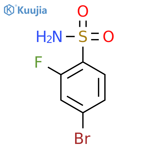 4-Bromo-2-fluorobenzenesulfonamide structure