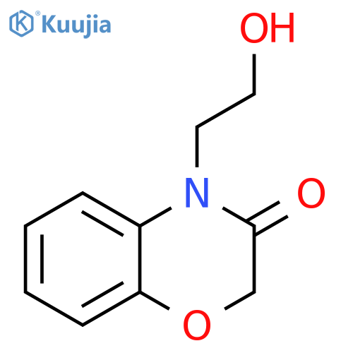 4-(2-hydroxyethyl)-3,4-dihydro-2H-1,4-benzoxazin-3-one structure