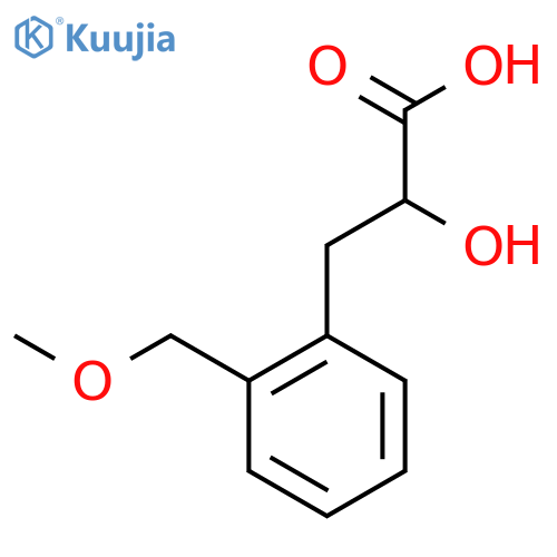 2-hydroxy-3-2-(methoxymethyl)phenylpropanoic acid structure