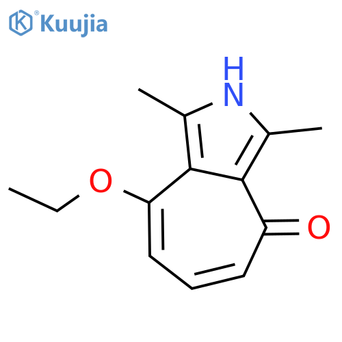 8-ethoxy-1,3-dimethyl-2H,4H-cycloheptacpyrrol-4-one structure