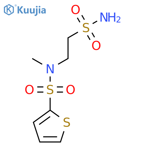 2-(N-methylthiophene-2-sulfonamido)ethane-1-sulfonamide structure