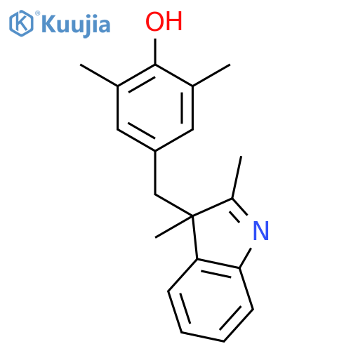 Phenol, 4-[(2,3-dimethyl-3H-indol-3-yl)methyl]-2,6-dimethyl- structure