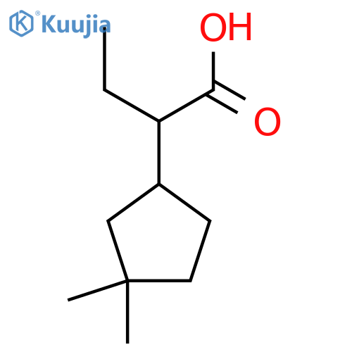 2-(3,3-dimethylcyclopentyl)butanoic acid structure