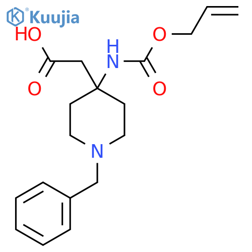 2-(1-benzyl-4-{(prop-2-en-1-yloxy)carbonylamino}piperidin-4-yl)acetic acid structure