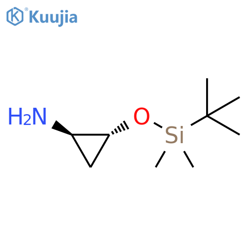 rel-(1R,2R)-2-[[(1,1-Dimethylethyl)dimethylsilyl]oxy]cyclopropanamine structure