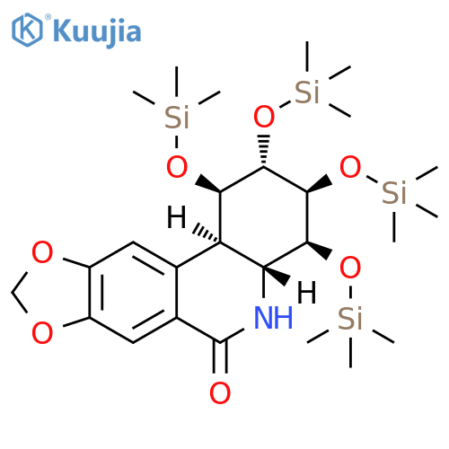 (1R,2S,3S,4S,4aR,11bR)-1,3,4,4a,5,11b-Hexahydro-1,2,3,4-tetrakis[(trimethylsilyl)oxy][1,3]dioxolo[4,5-j]phenanthridin-6(2H)-one structure