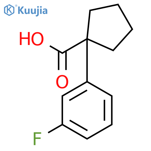 1-(3-Fluorophenyl)cyclopentanecarboxylic acid structure