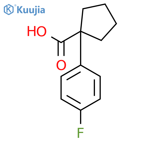 1-(4-Fluorophenyl)cyclopentanecarboxylic acid structure
