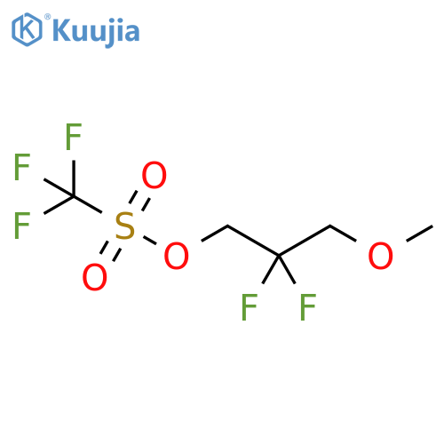 Methanesulfonic acid, 1,1,1-trifluoro-, 2,2-difluoro-3-methoxypropyl ester structure