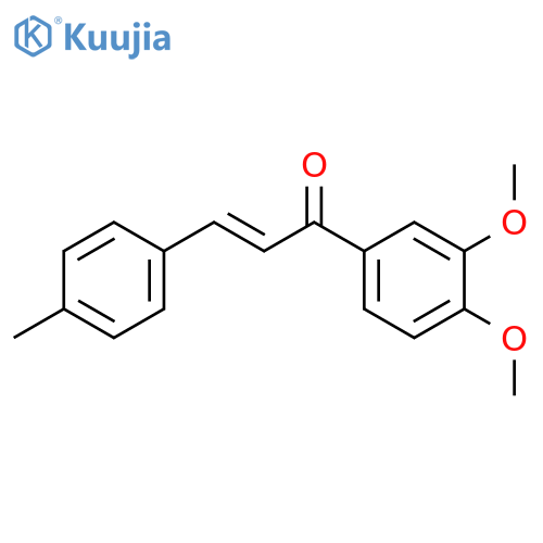 (2E)-1-(3,4-dimethoxyphenyl)-3-(4-methylphenyl)prop-2-en-1-one structure