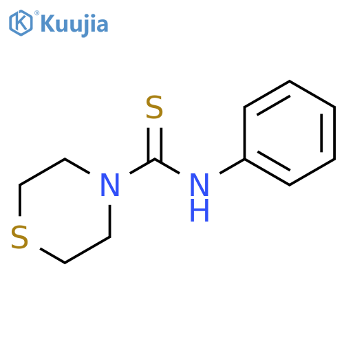 4-Thiomorpholinecarbothioamide, N-phenyl- structure