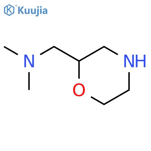 N,N-dimethyl-1-[(2S)-morpholin-2-yl]methanamine structure