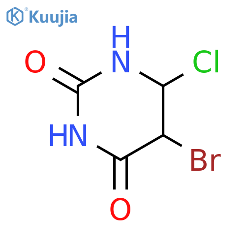 5-Bromo-6-chloropyrimidine-2,4-diol structure