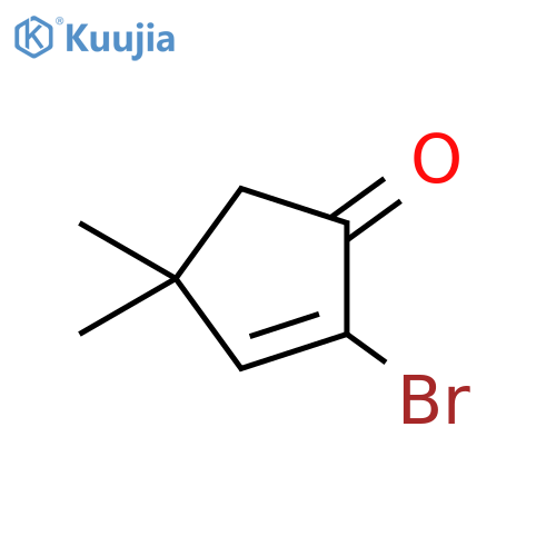 2-Cyclopenten-1-one, 2-bromo-4,4-dimethyl- structure