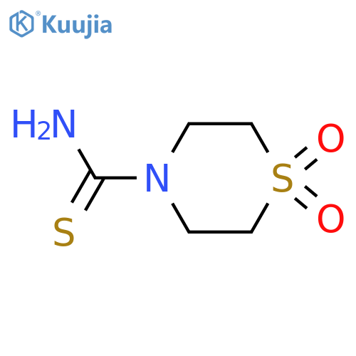 1,1-dioxo-1λ?-thiomorpholine-4-carbothioamide structure