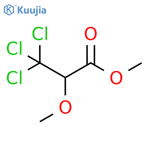 Propanoic acid, 3,3,3-trichloro-2-methoxy-, methyl ester structure