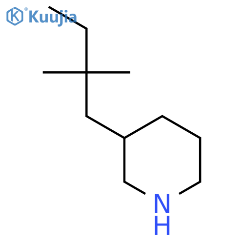 3-(2,2-dimethylbutyl)piperidine structure